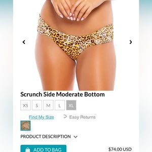 NWT Authentic Luli Fama Sweet Escape bikini bottom. Size XL